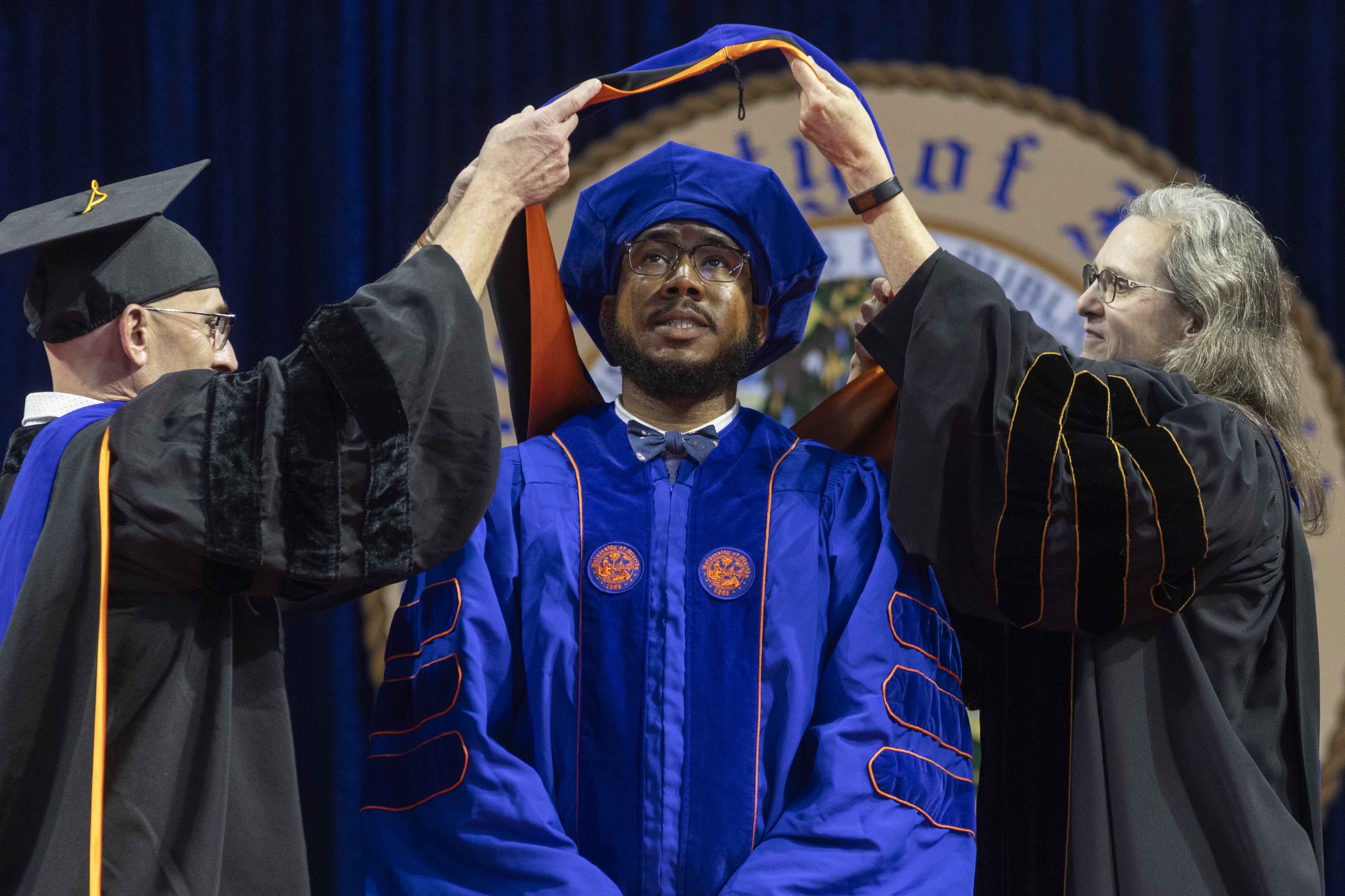Cleveland Ivey graduates from the University of Florida's Ph.D. program in entomology.